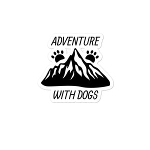 Adventure with Dogs Sticker