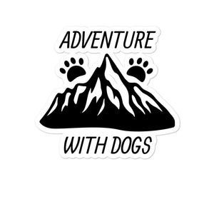 Adventure with Dogs Sticker