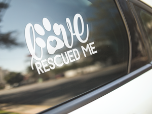 Love Rescued Me Decal