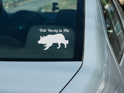 Talk Herdy to Me Decal