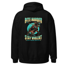 Load image into Gallery viewer, Bite Harder Stay Violent Hoodie