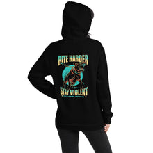 Load image into Gallery viewer, Bite Harder Stay Violent Hoodie