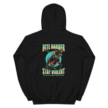 Load image into Gallery viewer, Bite Harder Stay Violent Hoodie